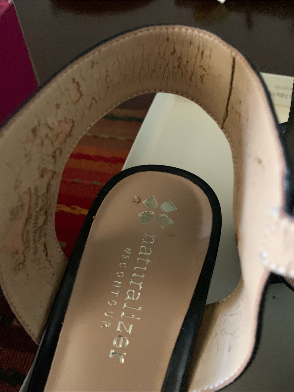 Naturalizer Black Sandals 7.5 New in Box - Picture 6 of 7